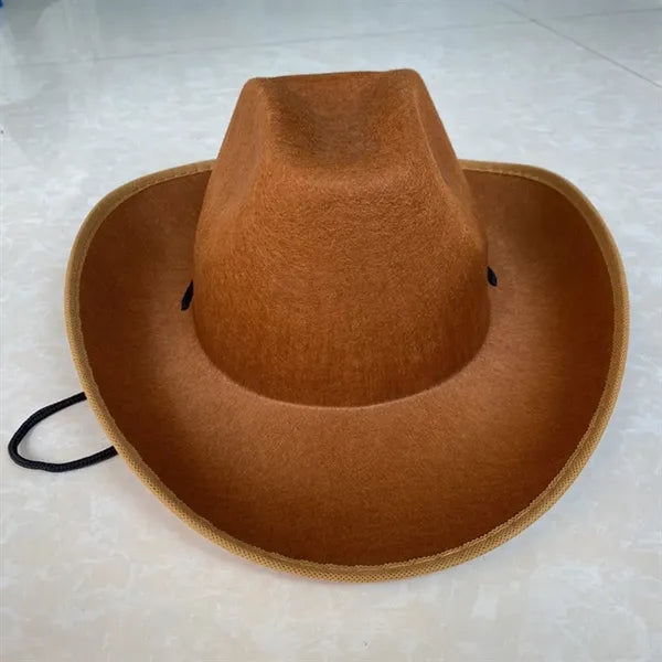 Custom Vintage Western Brim Roll Up Cowboy Hat With Band