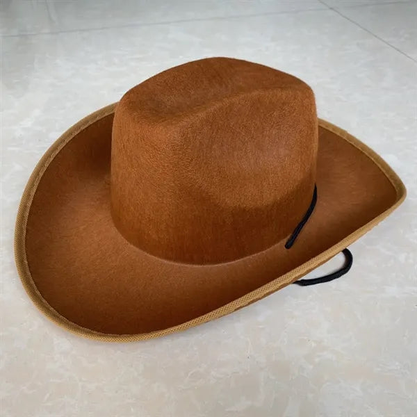 Custom Vintage Western Brim Roll Up Cowboy Hat With Band