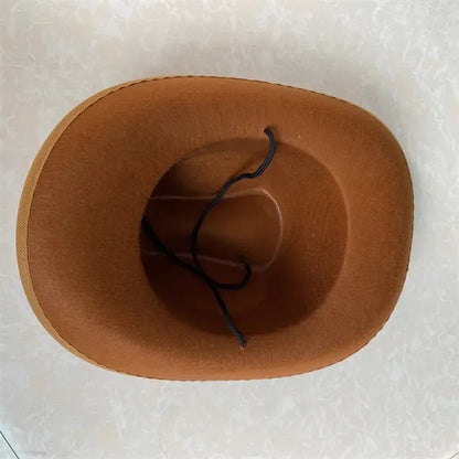 Custom Vintage Western Brim Roll Up Cowboy Hat With Band