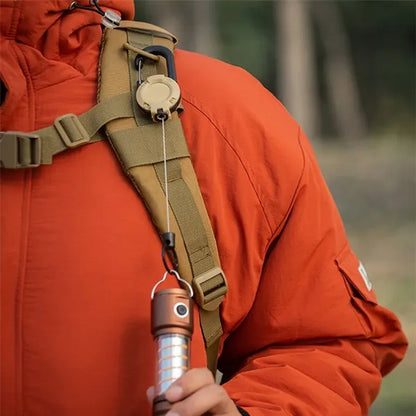Retractable Keychain Heavy Duty With Stainless Steel Cord