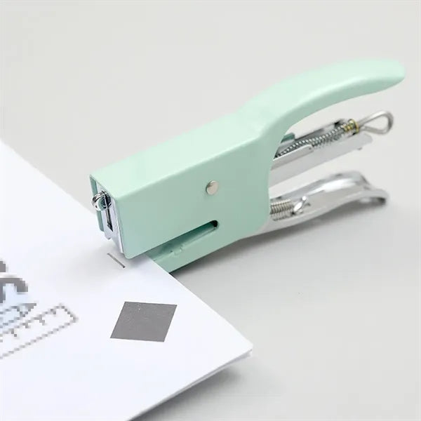 Macaron Color Handheld Extended Labor-Saving Metal Stapler