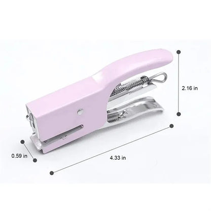 Macaron Color Handheld Extended Labor-Saving Metal Stapler