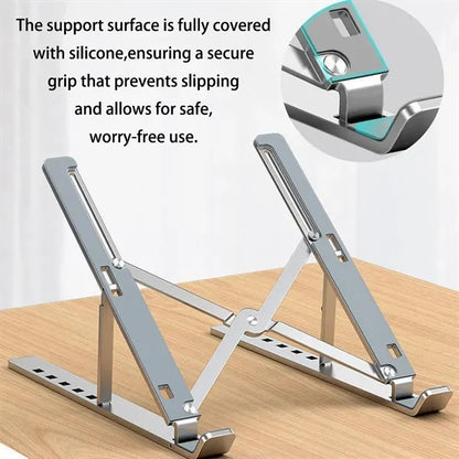 Foldable Adjustable Laptop Notebook Stand Riser Holder