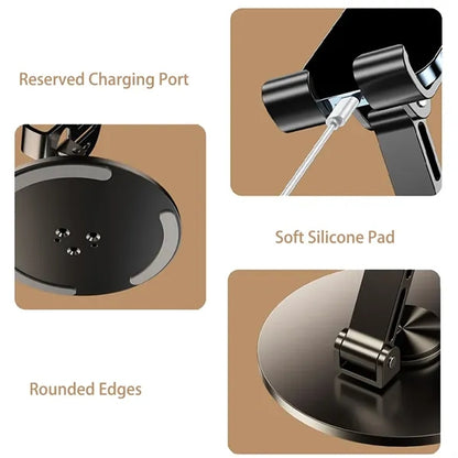 Adjustable Foldable 360degreeRotation Metal Cell Phone Stand