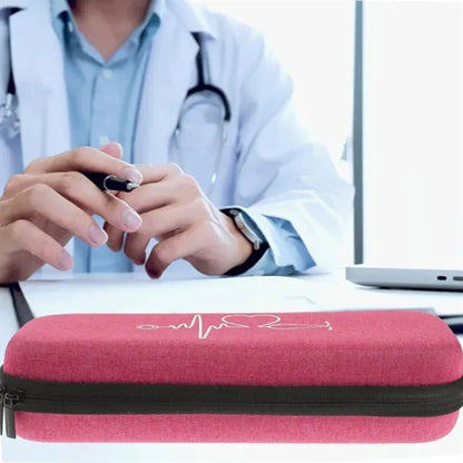 Hard Shell Stethoscope Carrying Case with ECG Design