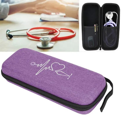 Hard Shell Stethoscope Carrying Case with ECG Design