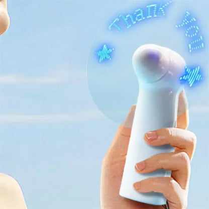 LED Message Handheld Mini Fan with Custom Text Display