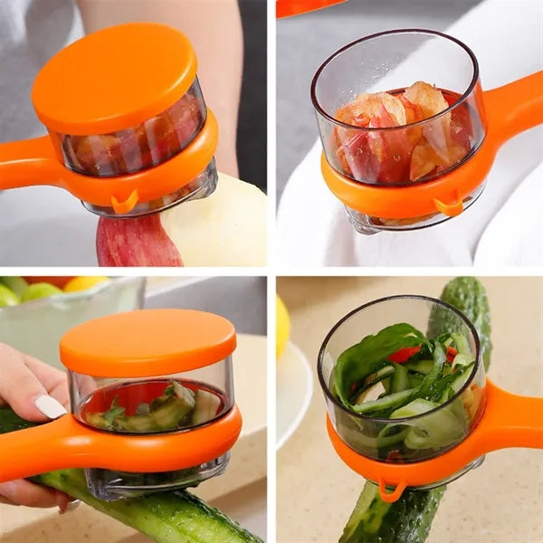 Double Sided Stainless Steel Peeling Knife With Storage Box