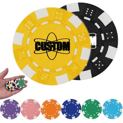 Striped Dice Poker Chips