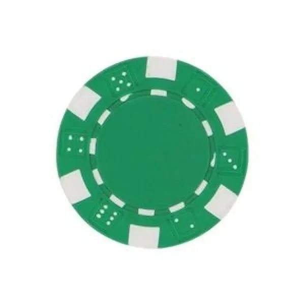 Striped Dice Poker Chips
