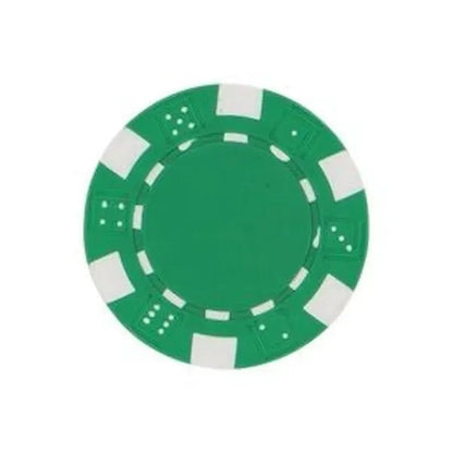 Striped Dice Poker Chips