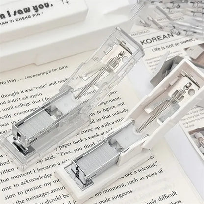 Transparent Color Mini Portable High Appearance Stapler
