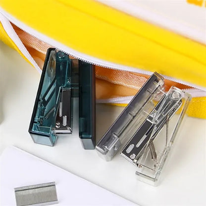 Transparent Color Mini Portable High Appearance Stapler