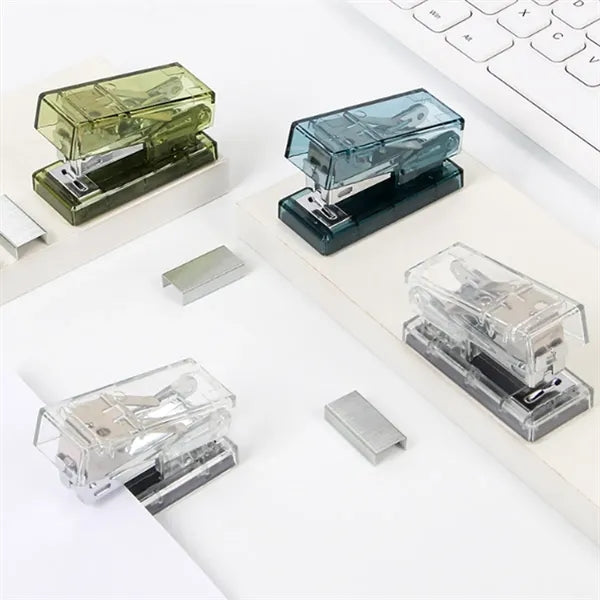 Transparent Color Mini Portable High Appearance Stapler
