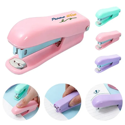 Metal Rustproof Macaron Mini Stapler Built-in Staple Remover