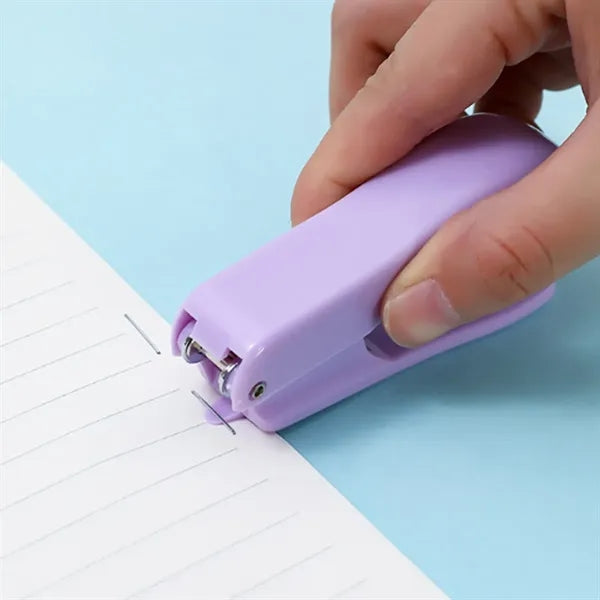 Metal Rustproof Macaron Mini Stapler Built-in Staple Remover