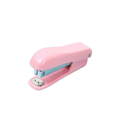 Metal Rustproof Macaron Mini Stapler Built-in Staple Remover