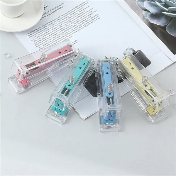 Durable Non-Slip Base High-Impact Transparent Stapler