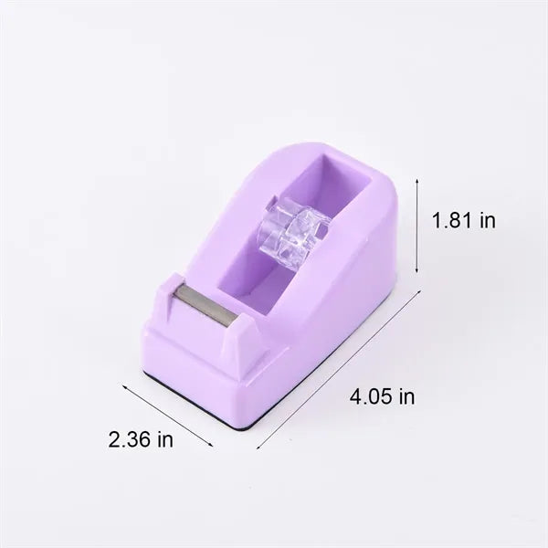 Macaron Color Office Desktop Tape Dispenser Non-Skid Base