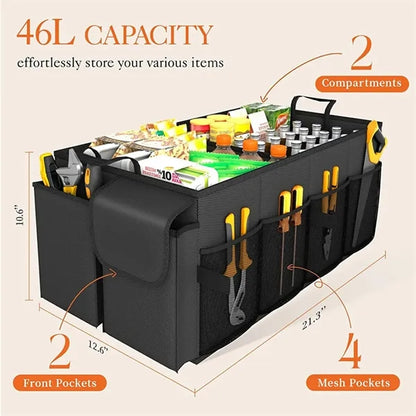 Sturdy Foldable Car Trunk Organizer Bag