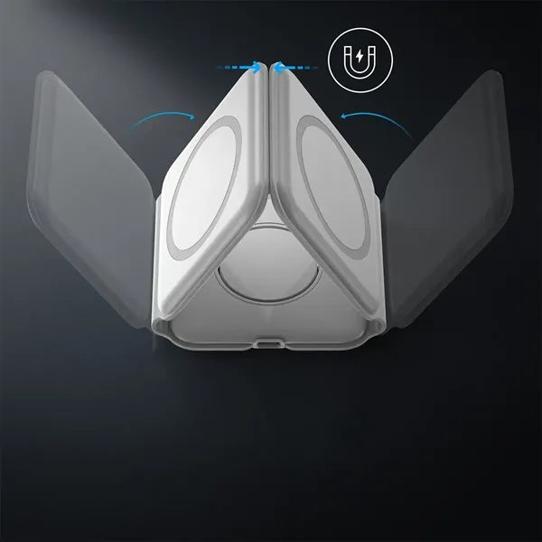 Foldable 3 in 1 Magnetic Wireless Charging Station