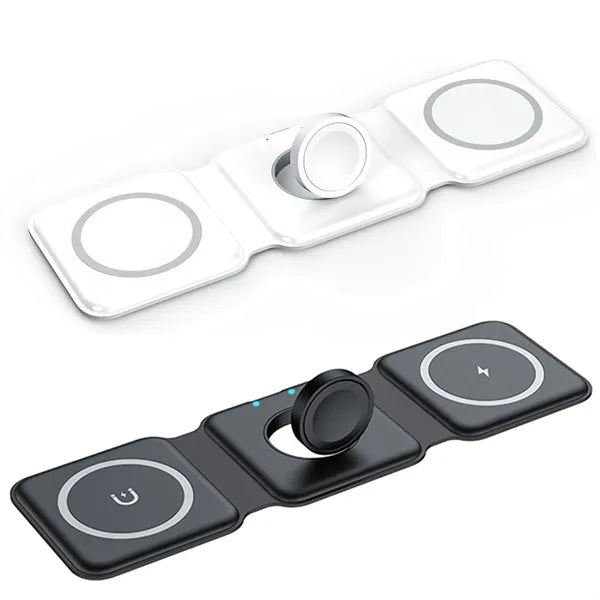 Foldable 3 in 1 Magnetic Wireless Charging Station