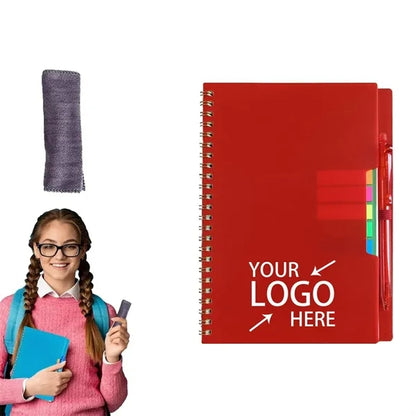 Stone Paper Spiral Erasable Notebook With Pen Sticky Note