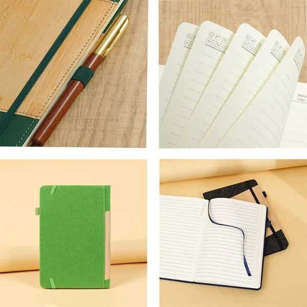 Wooden Bamboo Cover Notebook