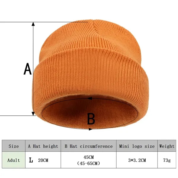 Children And Adults Winter Beanie Hat Unisex Cuffed Knit Cap