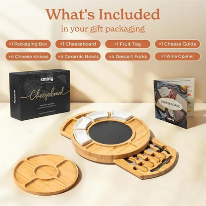 Bamboo Cheese & Charcuterie Board set
