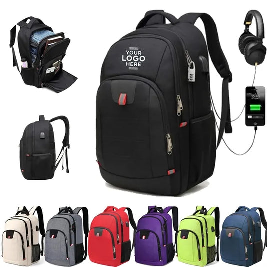17inch Travel Backpack With Usb Charging Port