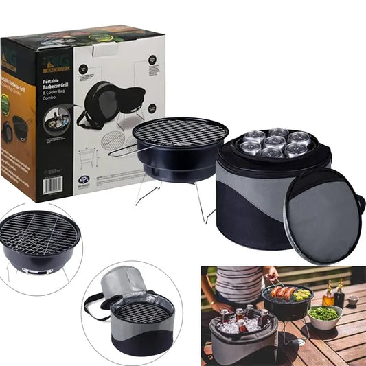 Picnic Portable Grill Cooler Bag Set