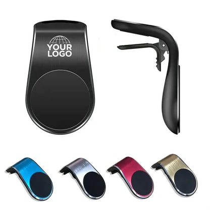 L Shape Car Phone Holder Magnetic Air Vent