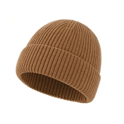 Wool Blend Knit Hat Unisex Warm Style