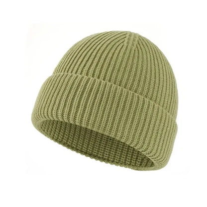 Wool Blend Knit Hat Unisex Warm Style