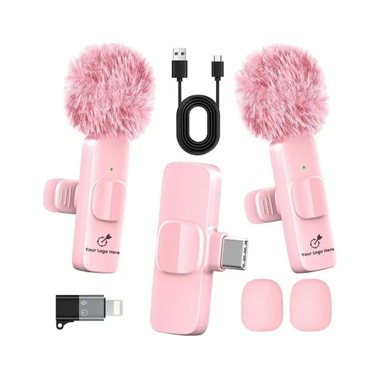 Wireless Clip On Microphone Dual Noise Reduction