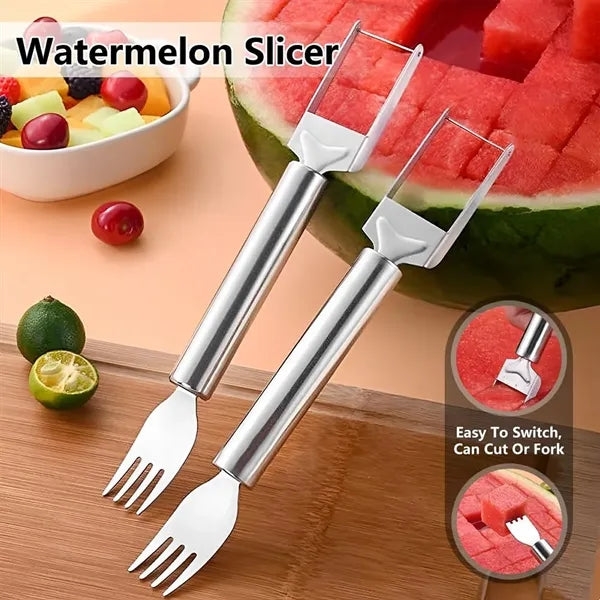 Stainless Steel Dual Head Watermelon Cutter Fork