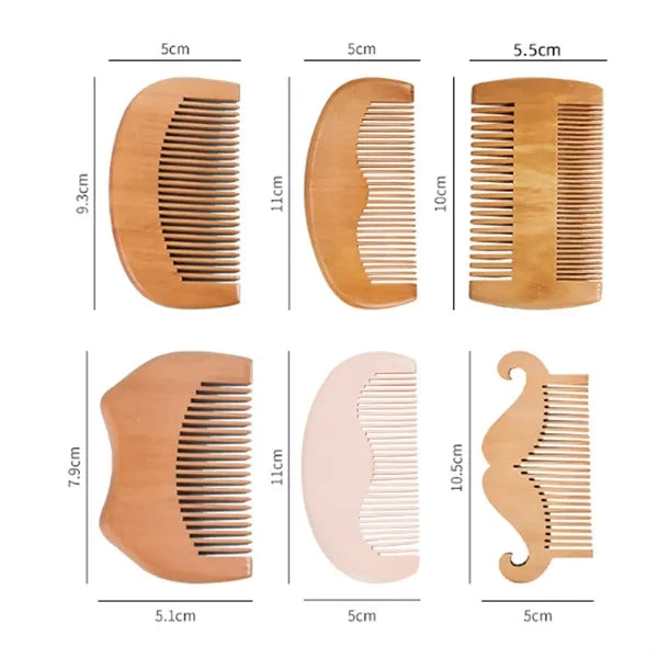 Custom Eco-friendly Natural Wooden Hair Comb