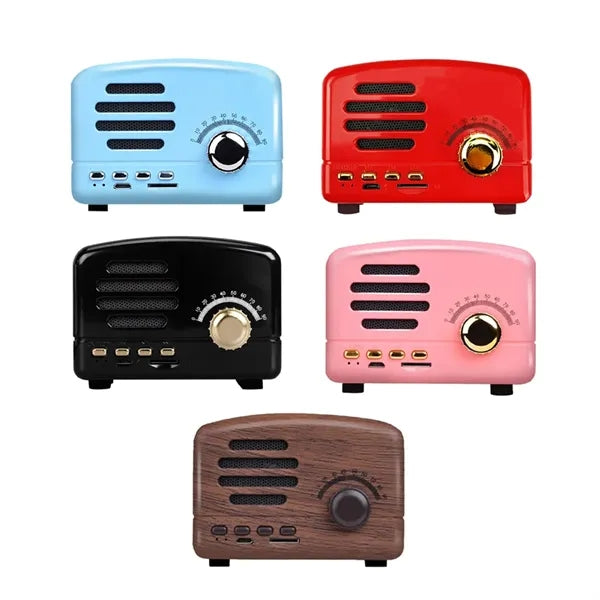 Retro-Style Wireless Speaker with BT Functionality