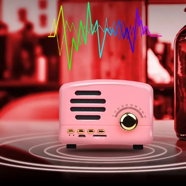 Retro-Style Wireless Speaker with BT Functionality