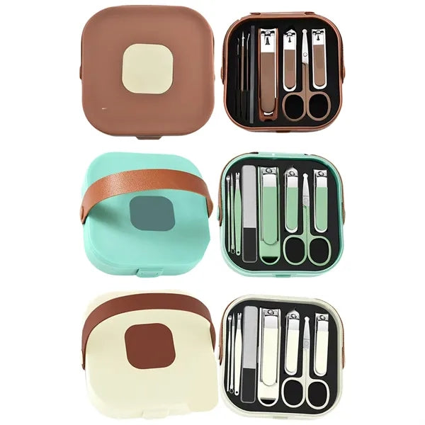 Personal Grooming Kit with Nail Clippers and Travel Case