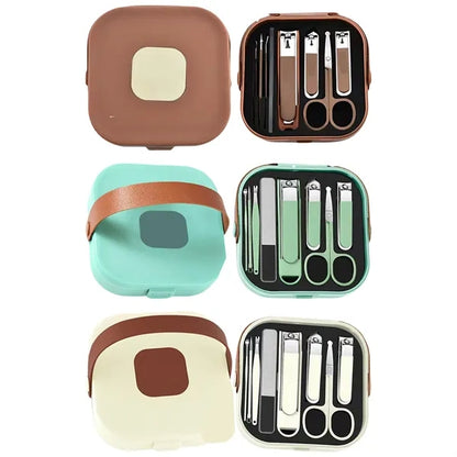 Personal Grooming Kit with Nail Clippers and Travel Case