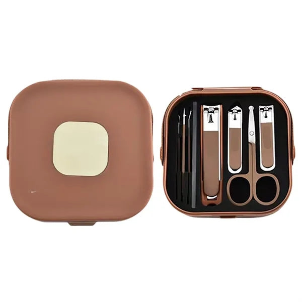Personal Grooming Kit with Nail Clippers and Travel Case