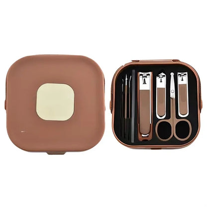Personal Grooming Kit with Nail Clippers and Travel Case
