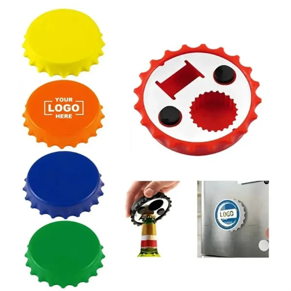 Refrigerator Magnetic Bottle Cap Opener