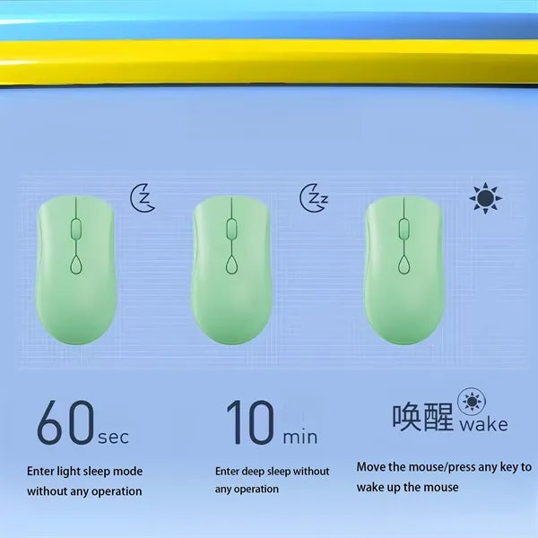 Wireless Bluetooth Multicolor Mouse 2.4G Silent Rechargeable