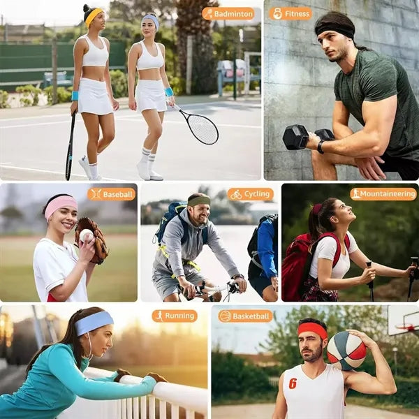 Yoga Running Sport Non Slip Elastic Sweat Hairband