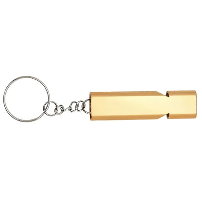 Aluminum Survival Whistle Dual Tube Outdoor Emergency Tool