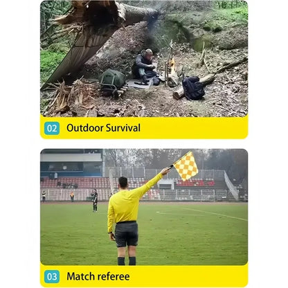 Aluminum Survival Whistle Dual Tube Outdoor Emergency Tool
