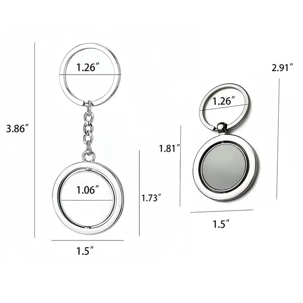 Custom Logo Metal Round Keychain Promotional Gift